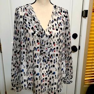 WHBM Ladies Long Sleeve Top Size 8